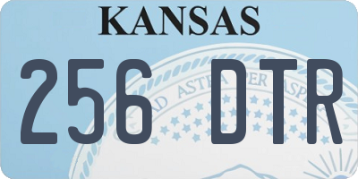 KS license plate 256DTR