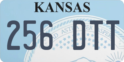 KS license plate 256DTT