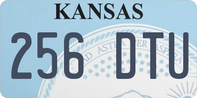 KS license plate 256DTU