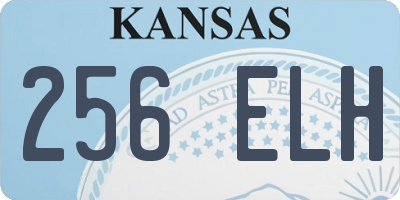KS license plate 256ELH