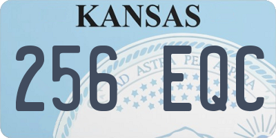 KS license plate 256EQC