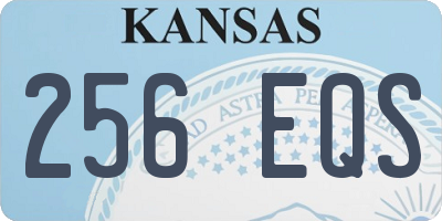 KS license plate 256EQS