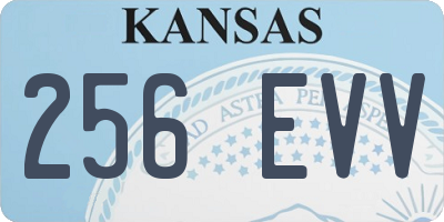KS license plate 256EVV