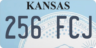 KS license plate 256FCJ
