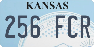 KS license plate 256FCR