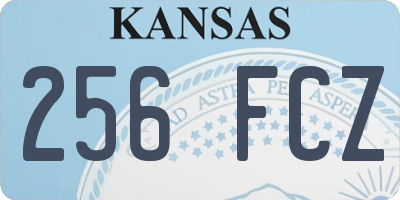 KS license plate 256FCZ