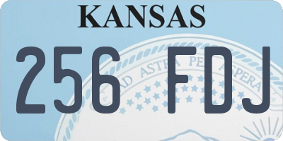 KS license plate 256FDJ