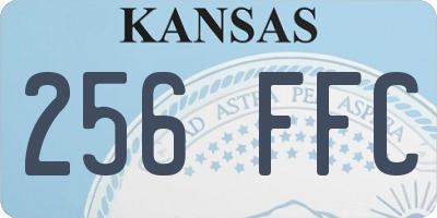 KS license plate 256FFC