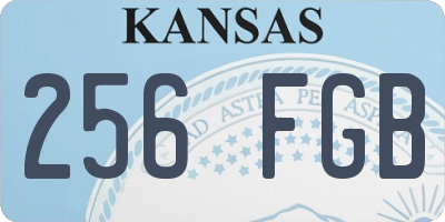 KS license plate 256FGB
