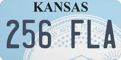 KS license plate 256FLA