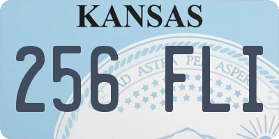 KS license plate 256FLI