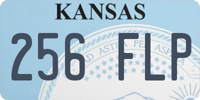 KS license plate 256FLP