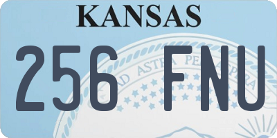 KS license plate 256FNU