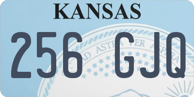 KS license plate 256GJQ