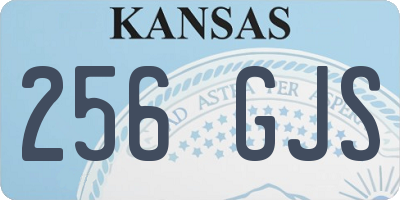 KS license plate 256GJS
