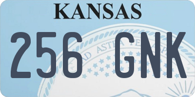 KS license plate 256GNK