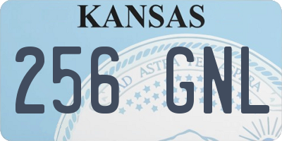KS license plate 256GNL