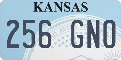 KS license plate 256GNO