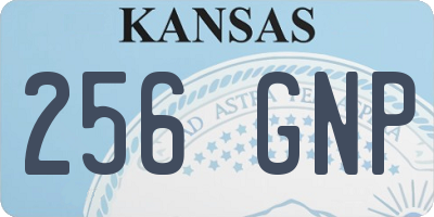 KS license plate 256GNP