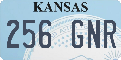 KS license plate 256GNR