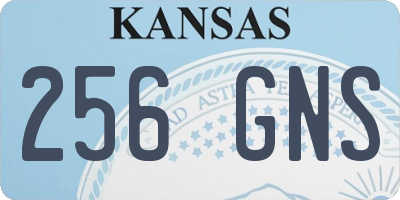 KS license plate 256GNS
