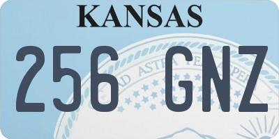 KS license plate 256GNZ