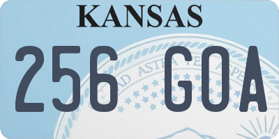 KS license plate 256GOA