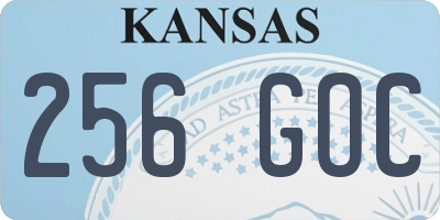 KS license plate 256GOC