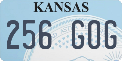 KS license plate 256GOG