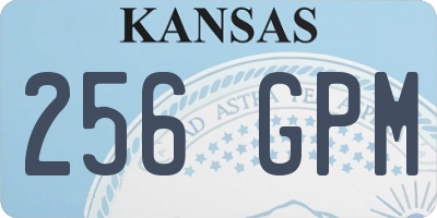 KS license plate 256GPM