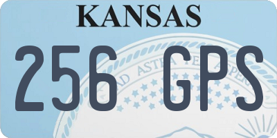 KS license plate 256GPS
