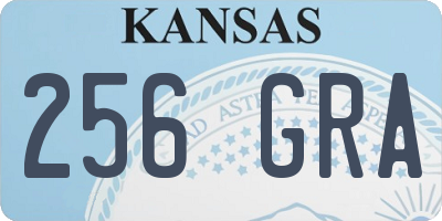 KS license plate 256GRA