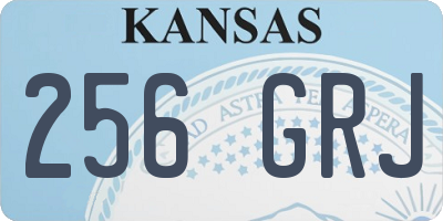 KS license plate 256GRJ