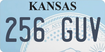 KS license plate 256GUV