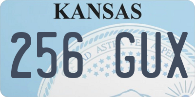 KS license plate 256GUX