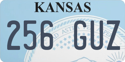 KS license plate 256GUZ