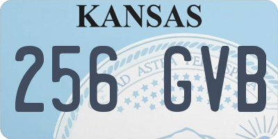 KS license plate 256GVB
