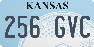 KS license plate 256GVC