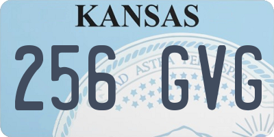 KS license plate 256GVG