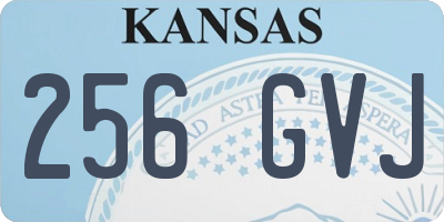 KS license plate 256GVJ