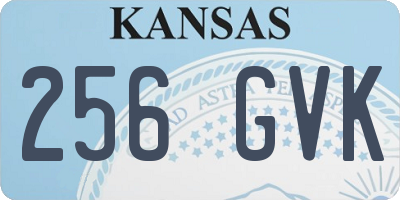 KS license plate 256GVK