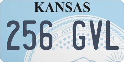 KS license plate 256GVL