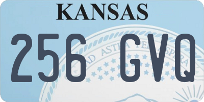 KS license plate 256GVQ