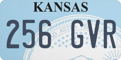 KS license plate 256GVR