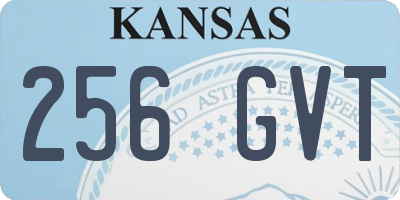 KS license plate 256GVT
