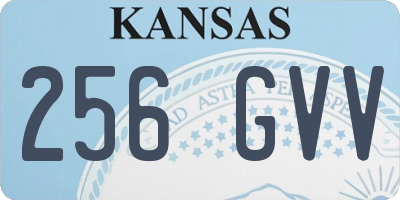 KS license plate 256GVV