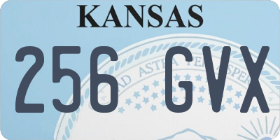 KS license plate 256GVX