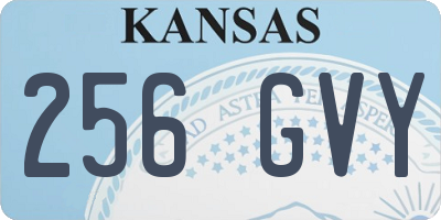KS license plate 256GVY