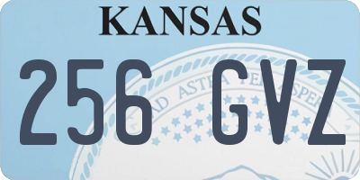 KS license plate 256GVZ