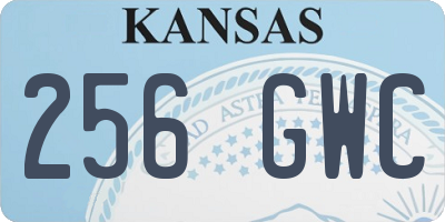 KS license plate 256GWC